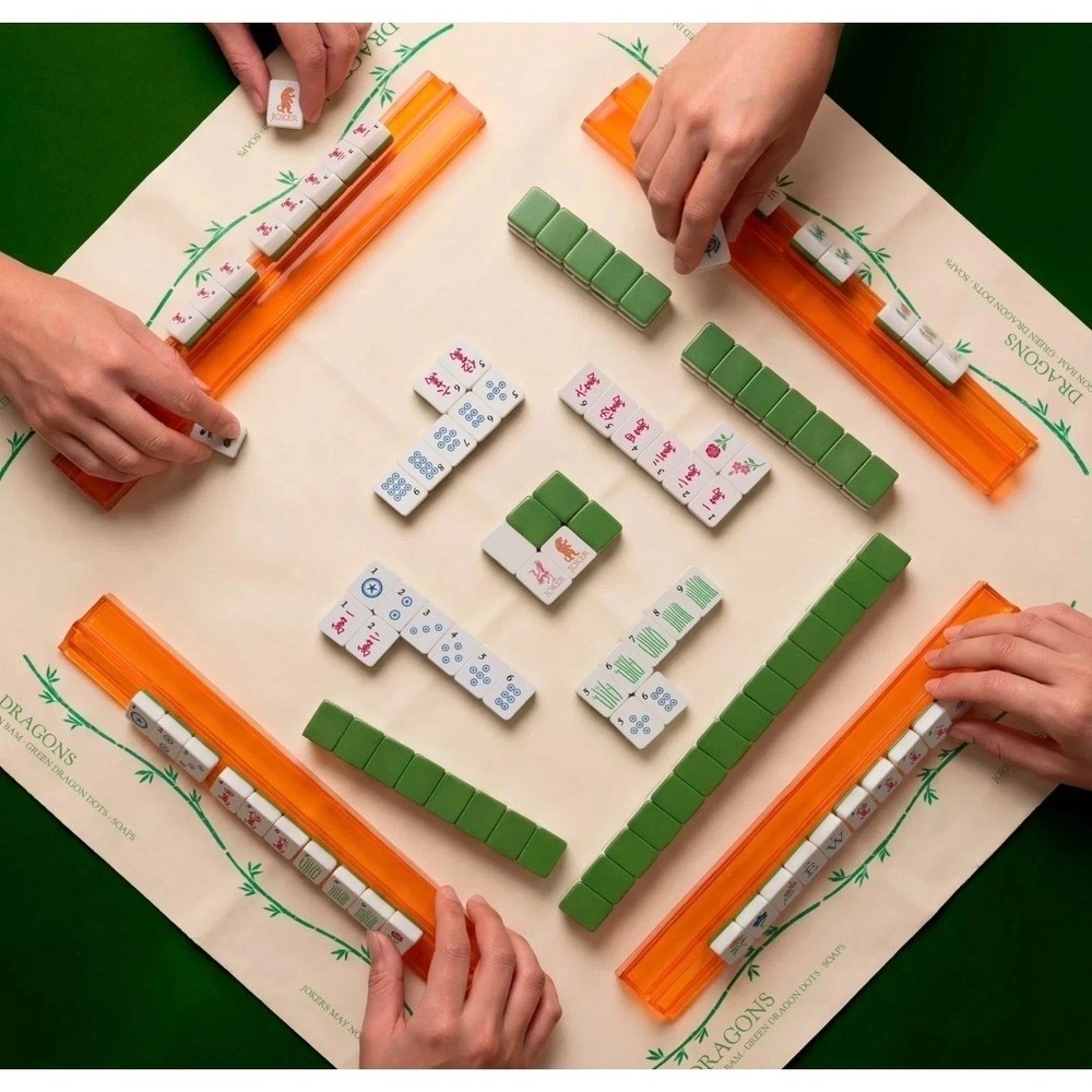 Maison Lude Mahjong Limited Edition 160 Tile Set With Mat & Accessories New Box - Picture 10 of 12